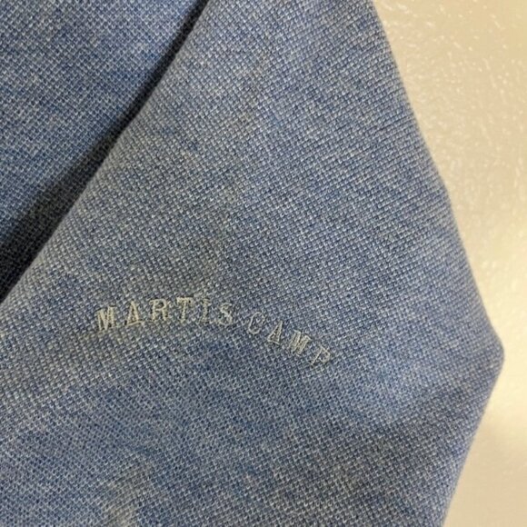 Peter Millar Crown Sport Blue Cotton Knit 1/4 Zip Pullover Sweater EUC Medium M - Picture 5 of 7